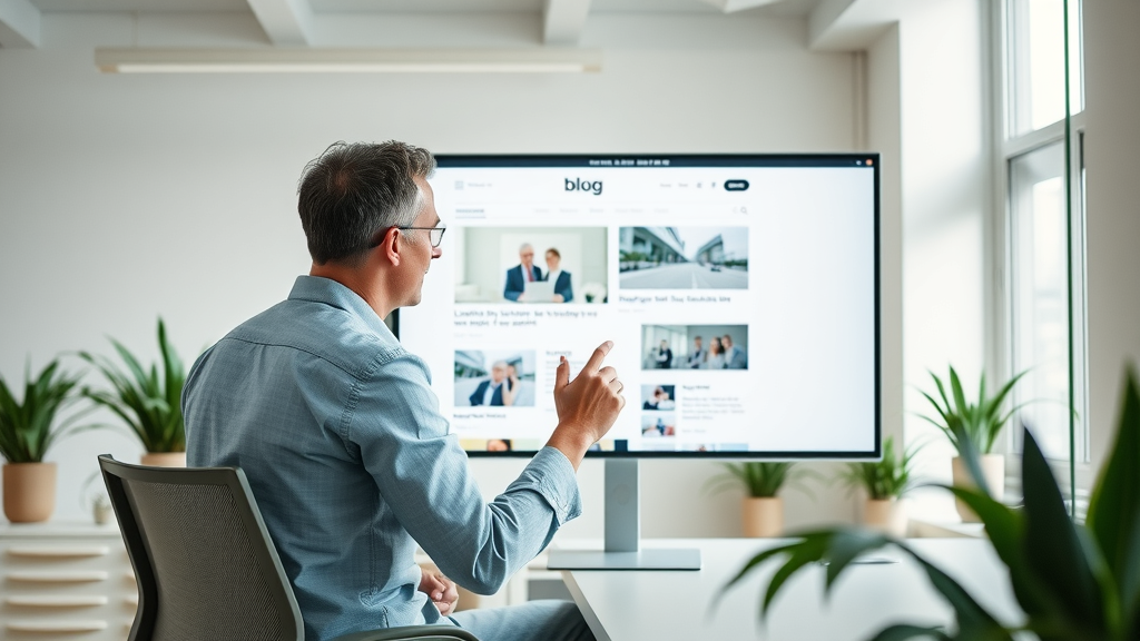 UX designer optimizing blog post layout for blogging best practices