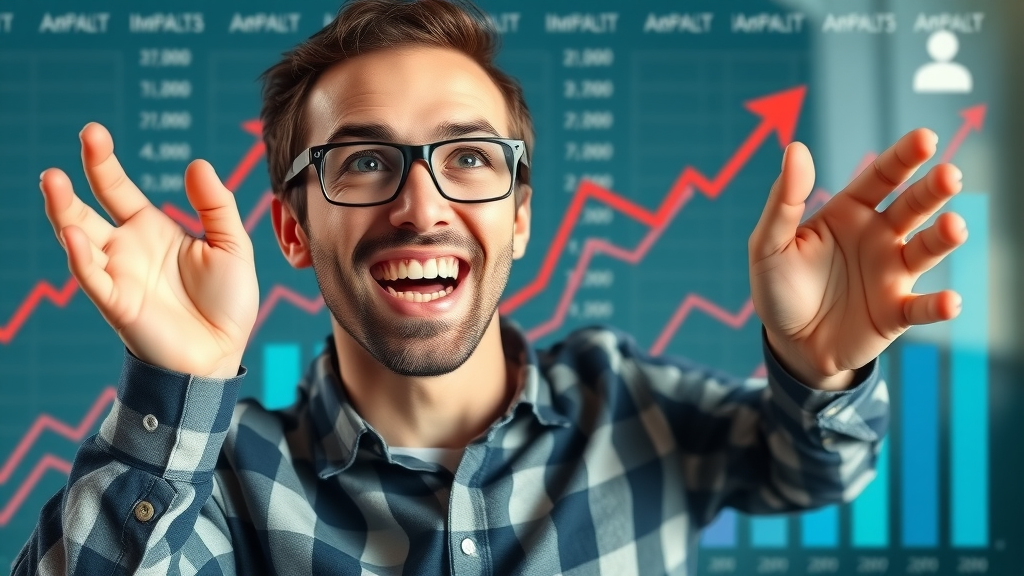 blog post optimization digital infographic with traffic increase statistics, upward arrows, and user engagement
