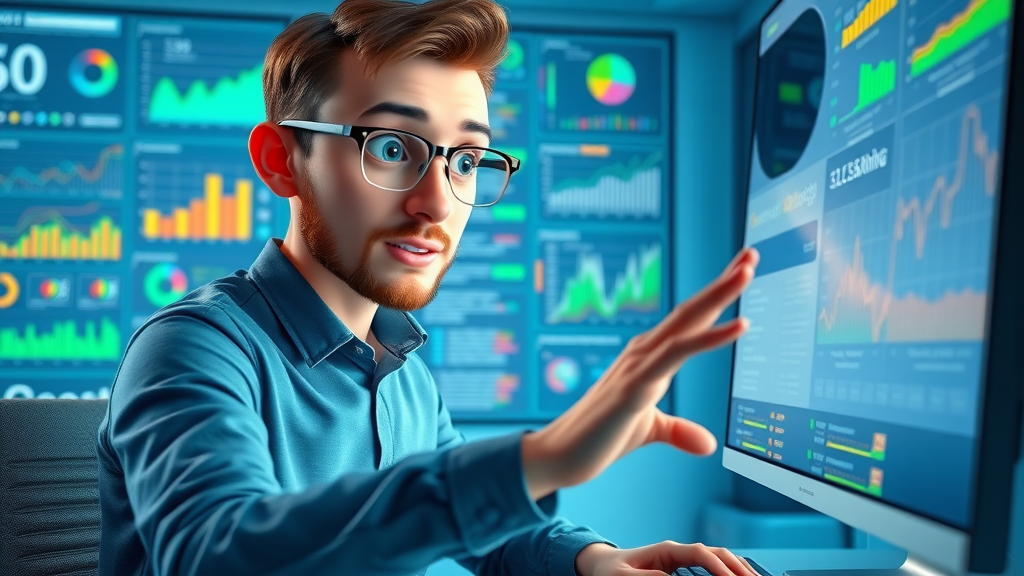 Content manager conducting keyword research for a business blog post