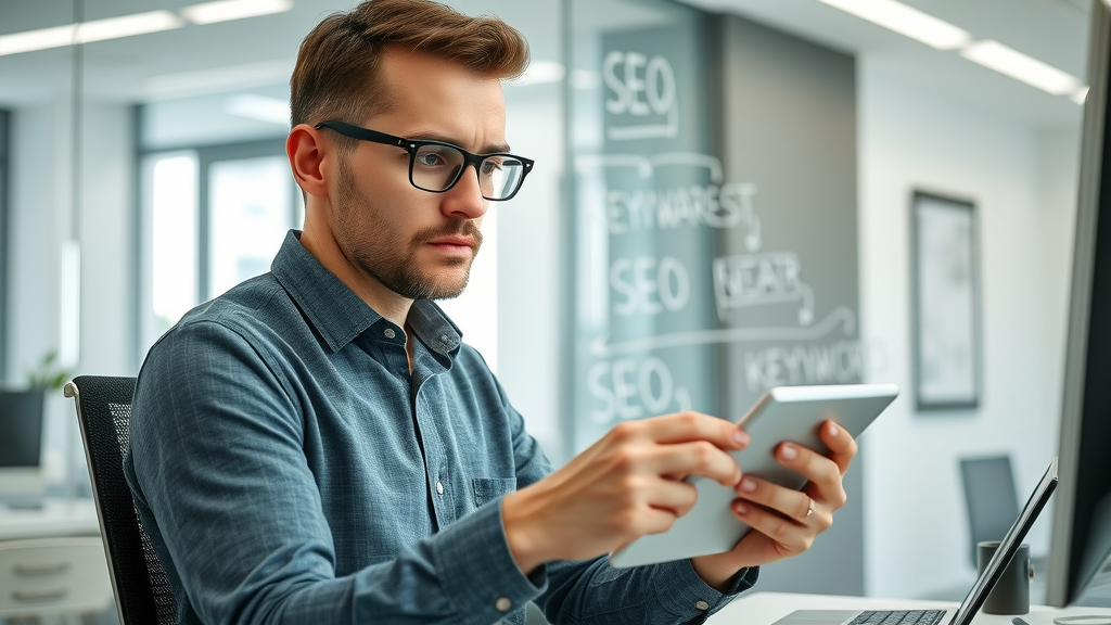 SEO specialist auditing a blog post for critical SEO mistakes.