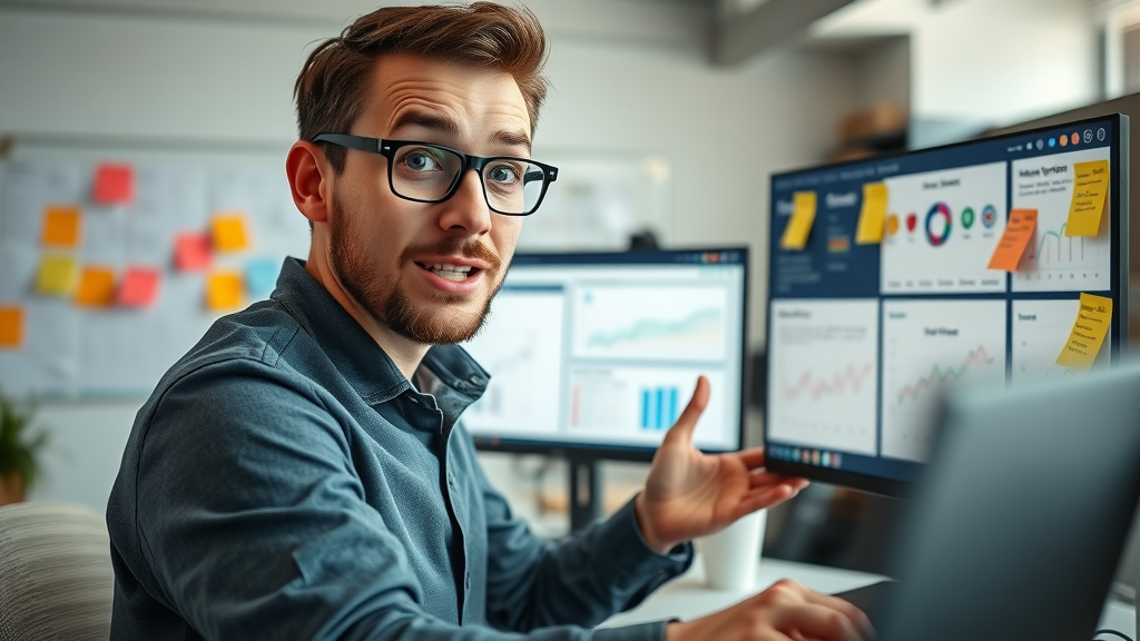 Marketer exploring SEO keyword research tools for business blogs