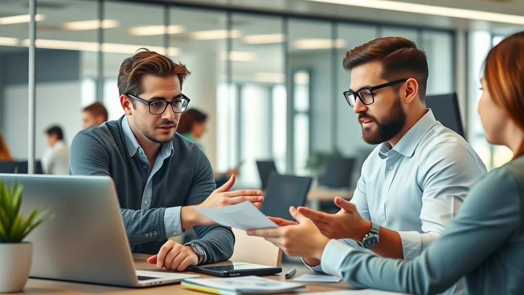 common business blogging mistakes professional office scene digital marketers at work blog strategy