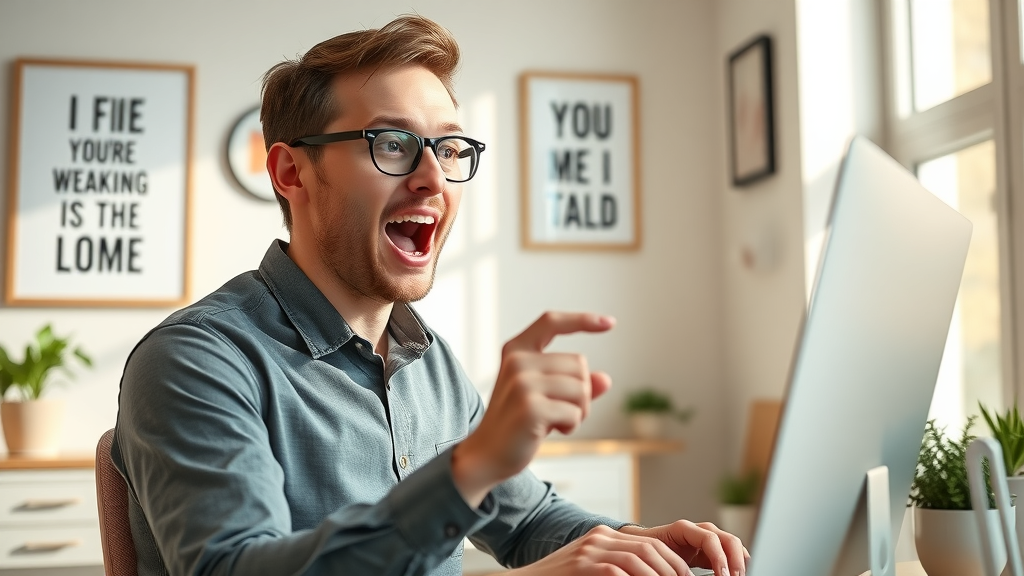 Blogger monitoring blog earnings and increasing traffic for monetization